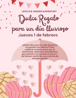 Spanish Rainy Day Flyer