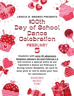 100th Day of School Flyer