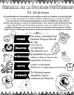 Celebremos la Semana de Bondad 1/22-1/26